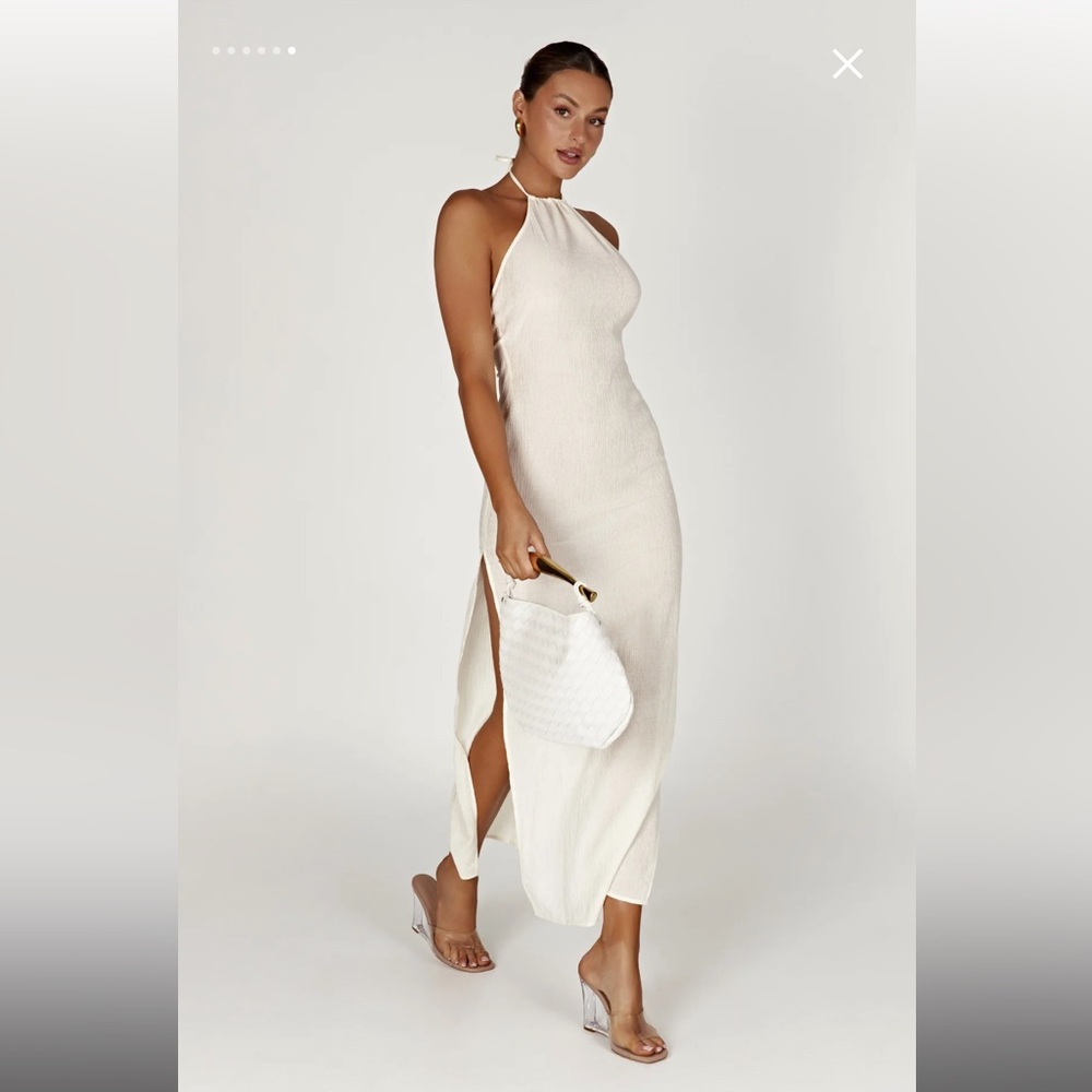 Meshki maxi dress with slits
